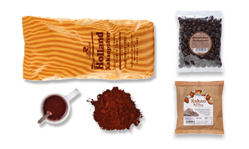 Verschiedene Packungen Kakao