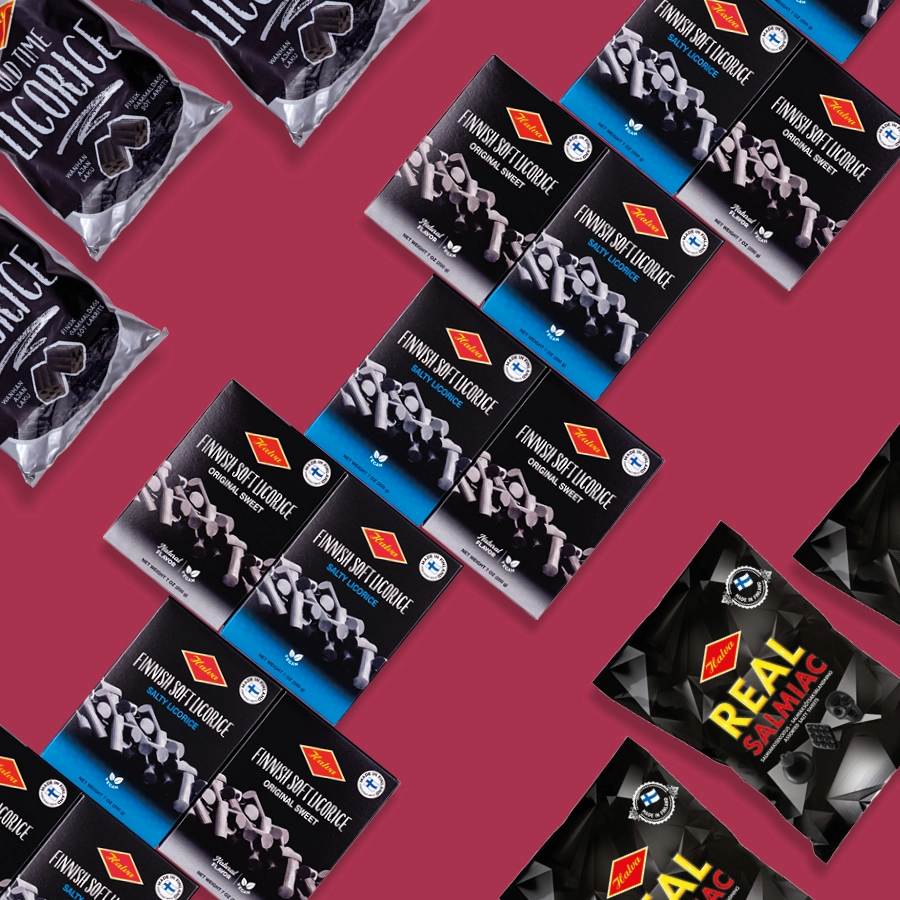 Verschiedene Samiakpackungen