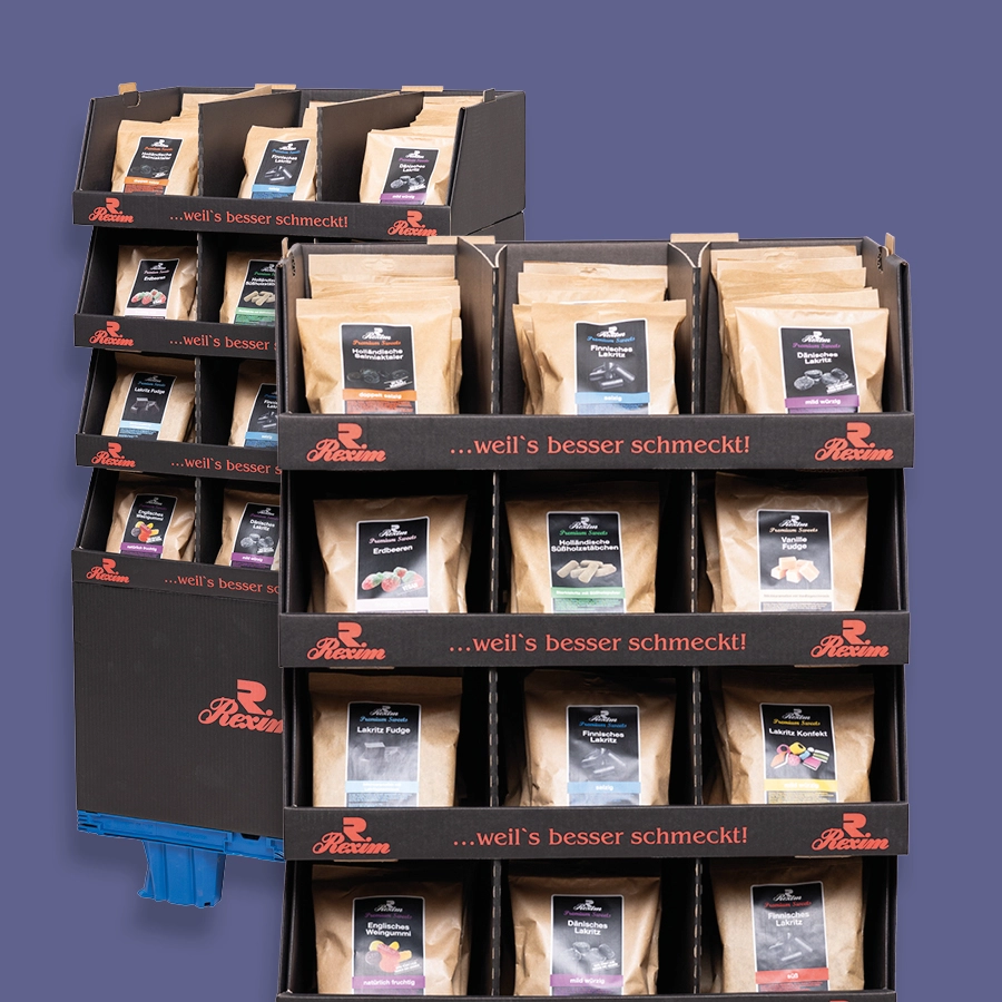 Aufsteller mit Backzutaten