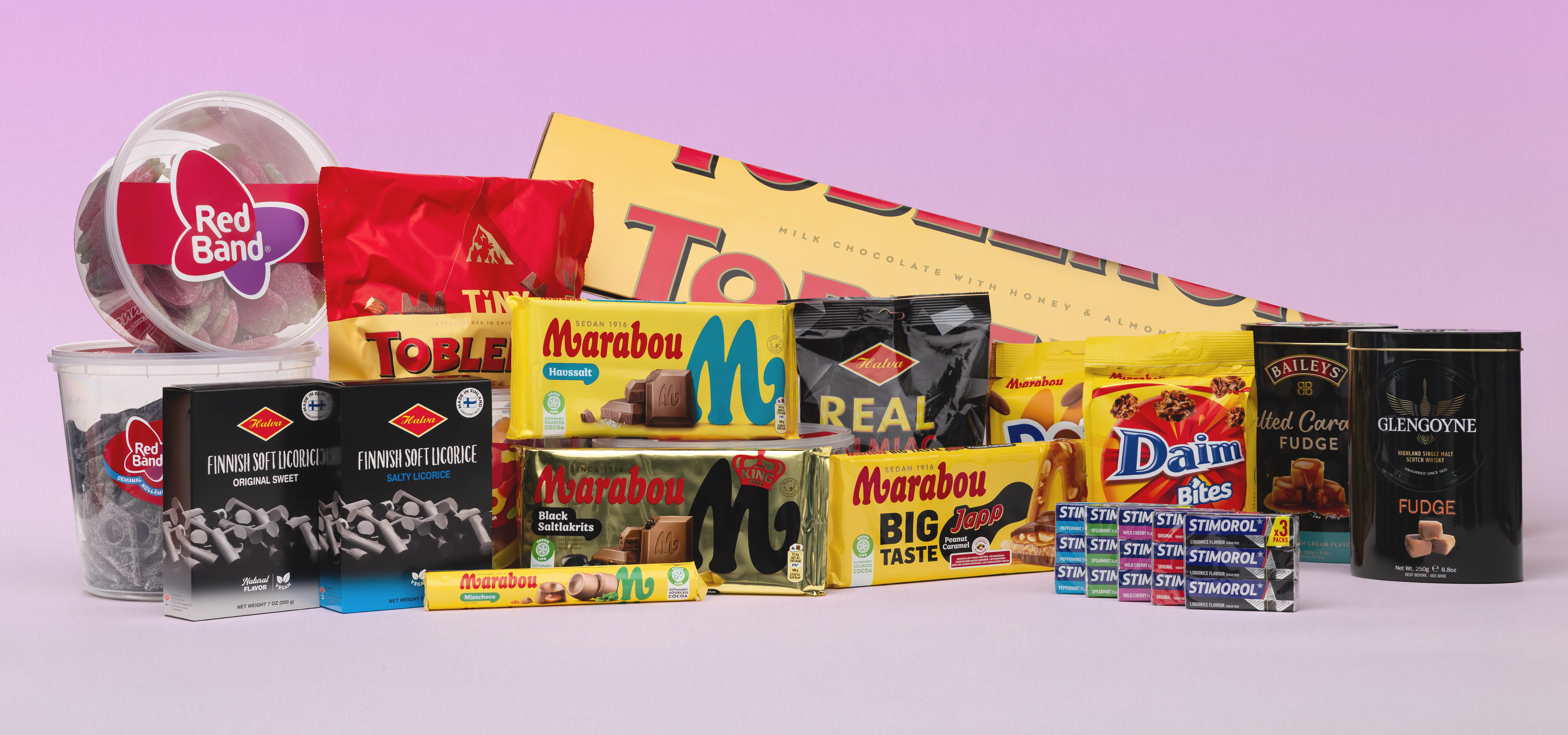 Foto verschiedener Schokoladensorten