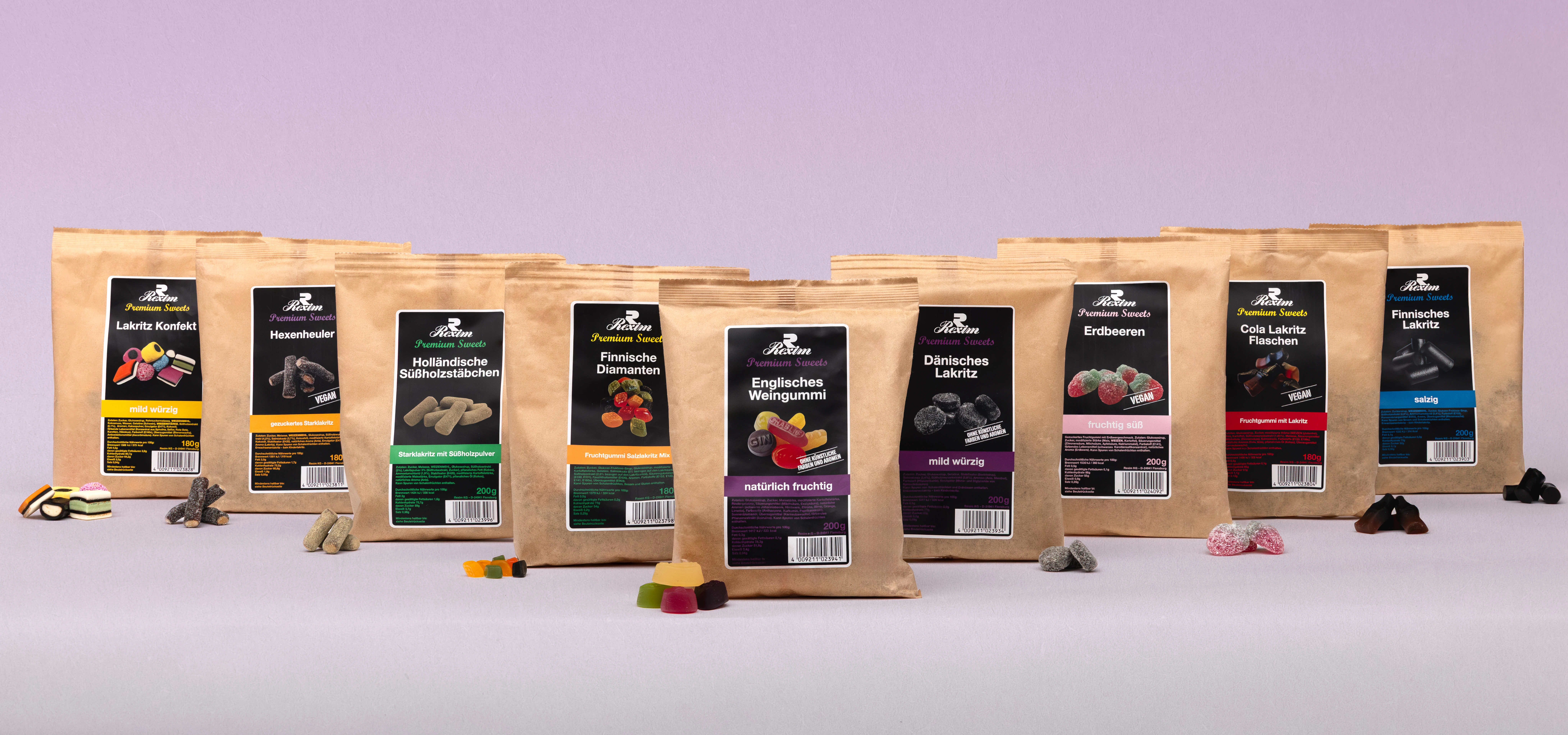 Foto verschiedener Süßigkeiten